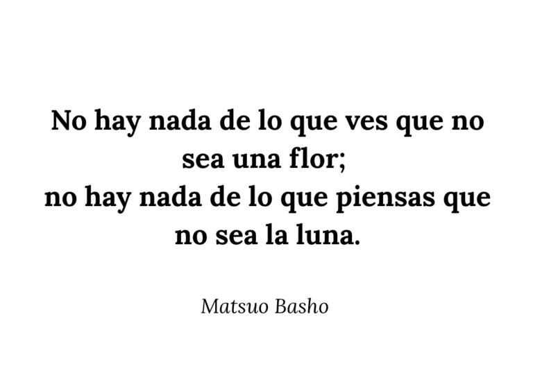 Poema Matsuo basho
